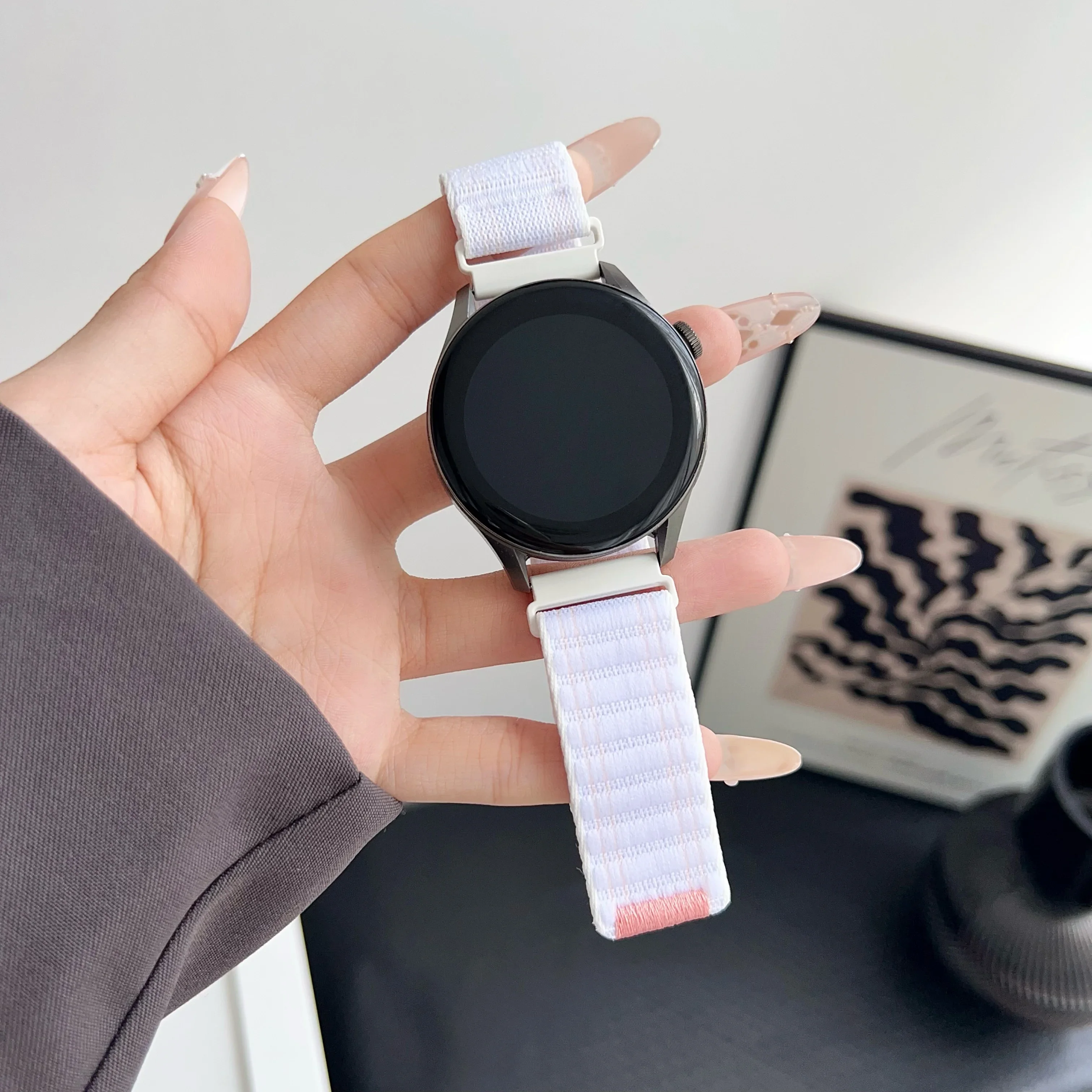 22mm 20mm Watch Band Alpine Loop For Samsung Galaxy Watch 7 6 5 4 Classic Active 2 Gear S3 Sport braid Strap Huawei GT4 Bracelet