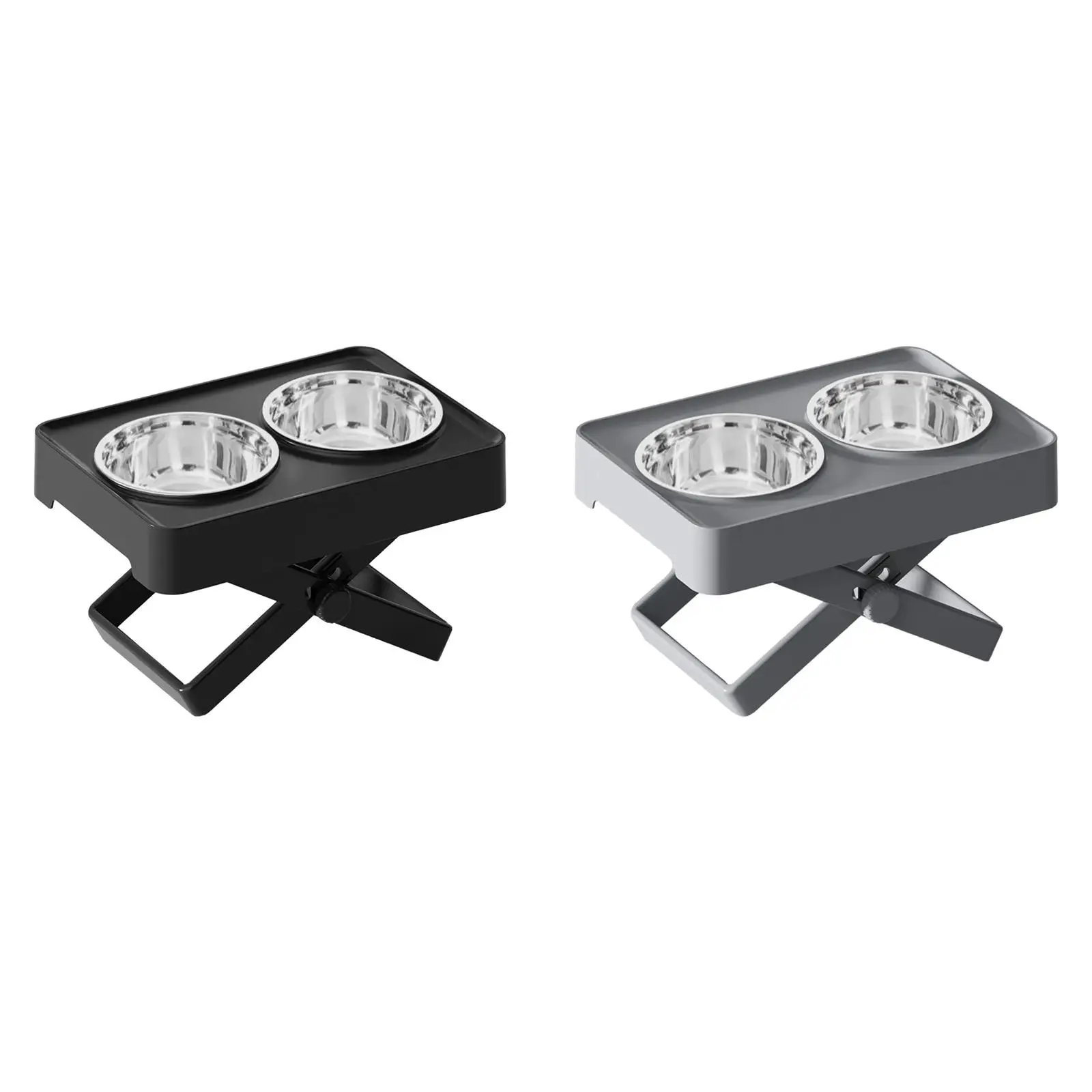 

Двойная чаша из нержавеющей стали с регулируемой высотой