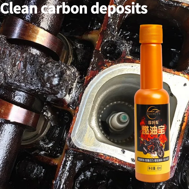 60ml Motorcycle Fuel Additive Remove Engine Three Way Catalytic Converter Carbon Efficiency Enhance Agent