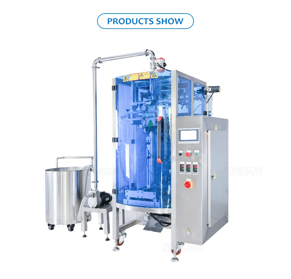 ZONESUN ZS-420GSY Autoamtic Paste Filling Sealing Machine With Tank & Feeding Pump