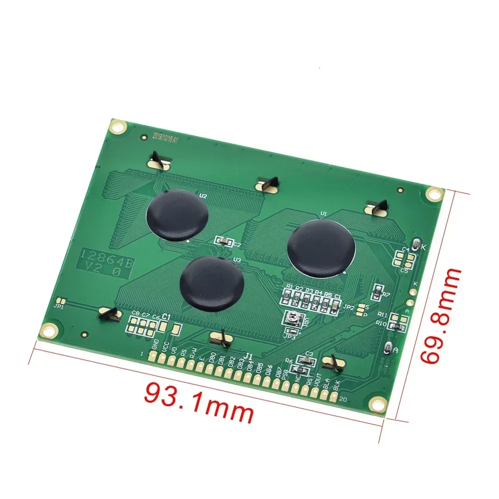 DOTS LCD , 5V  ũ 12864 LCD, Ʈ , ST7920  Ʈ, Ƶ̳ LCD12864, 128*64, 1 