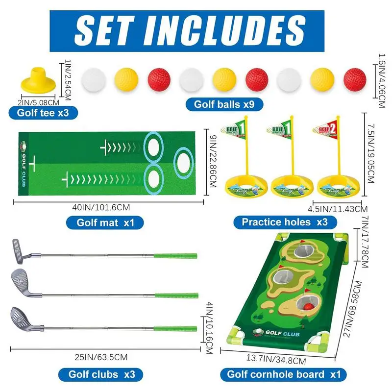 Kids Adjustable Golf Toy Set 6