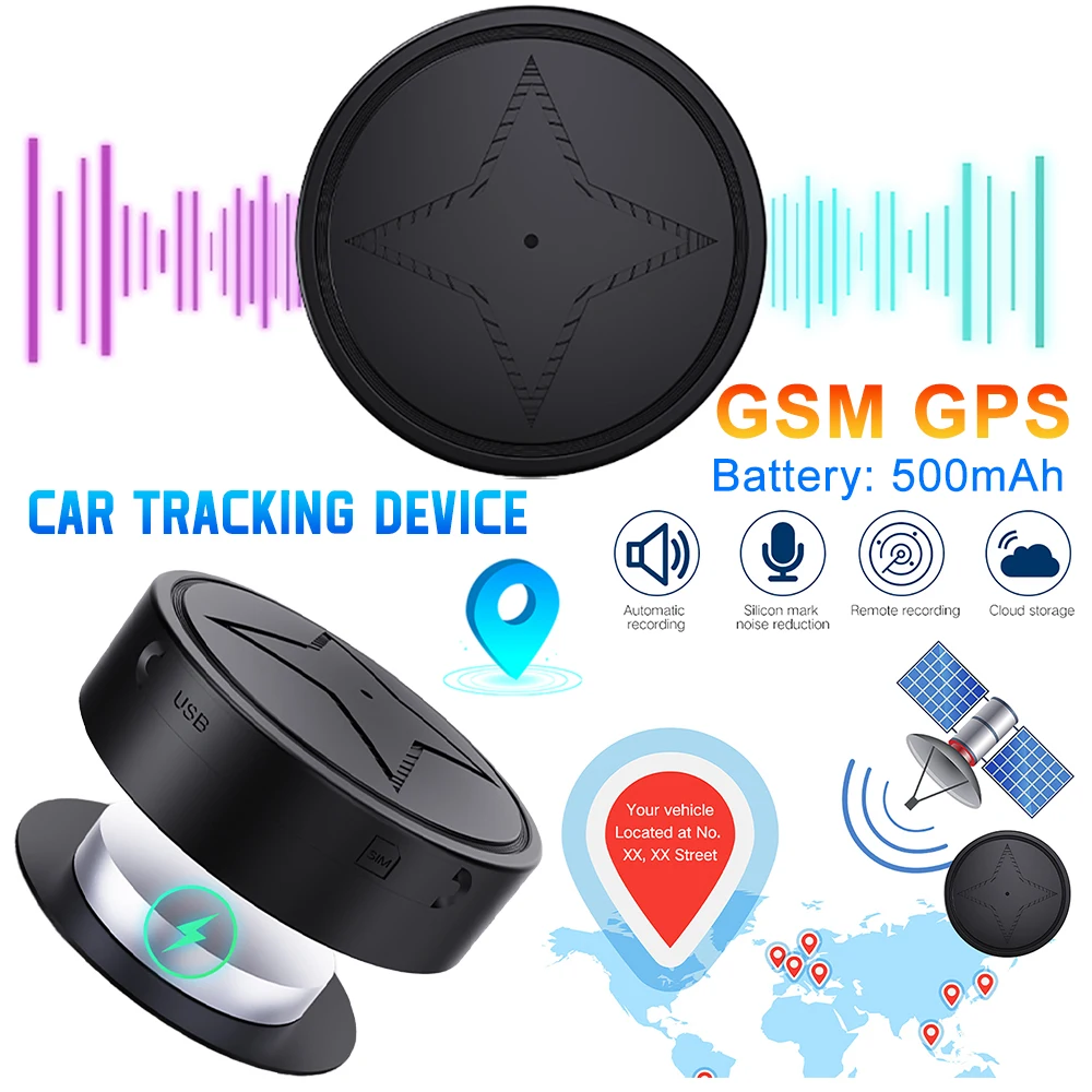 자석 미니 GPS 추적기 분실 방지 로케이터 장치, 반려동물 어린이 스마트 파..