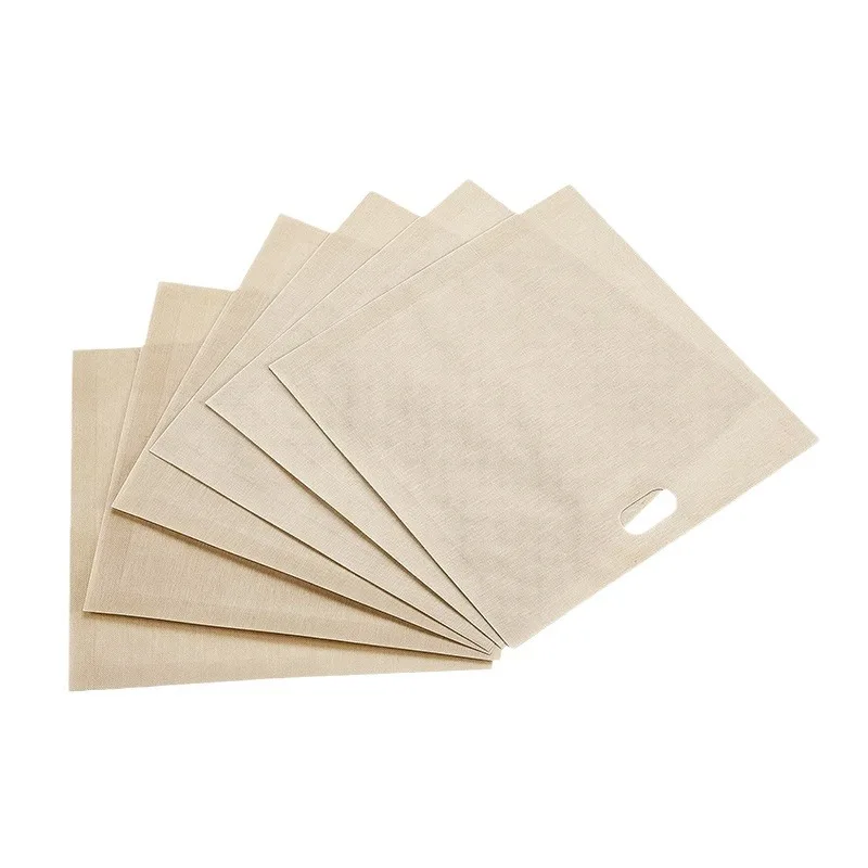 Reusable Toaster Bag Non Stick Bread Bag Sandwich Bags Coated Fiberglass Toast Microwave Heating Pastry Tools