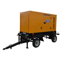 Groupe électrogène diesel mobile silencieux de 50 kW sur remorque, personnalisé, pour usage industriel et extérieur 4