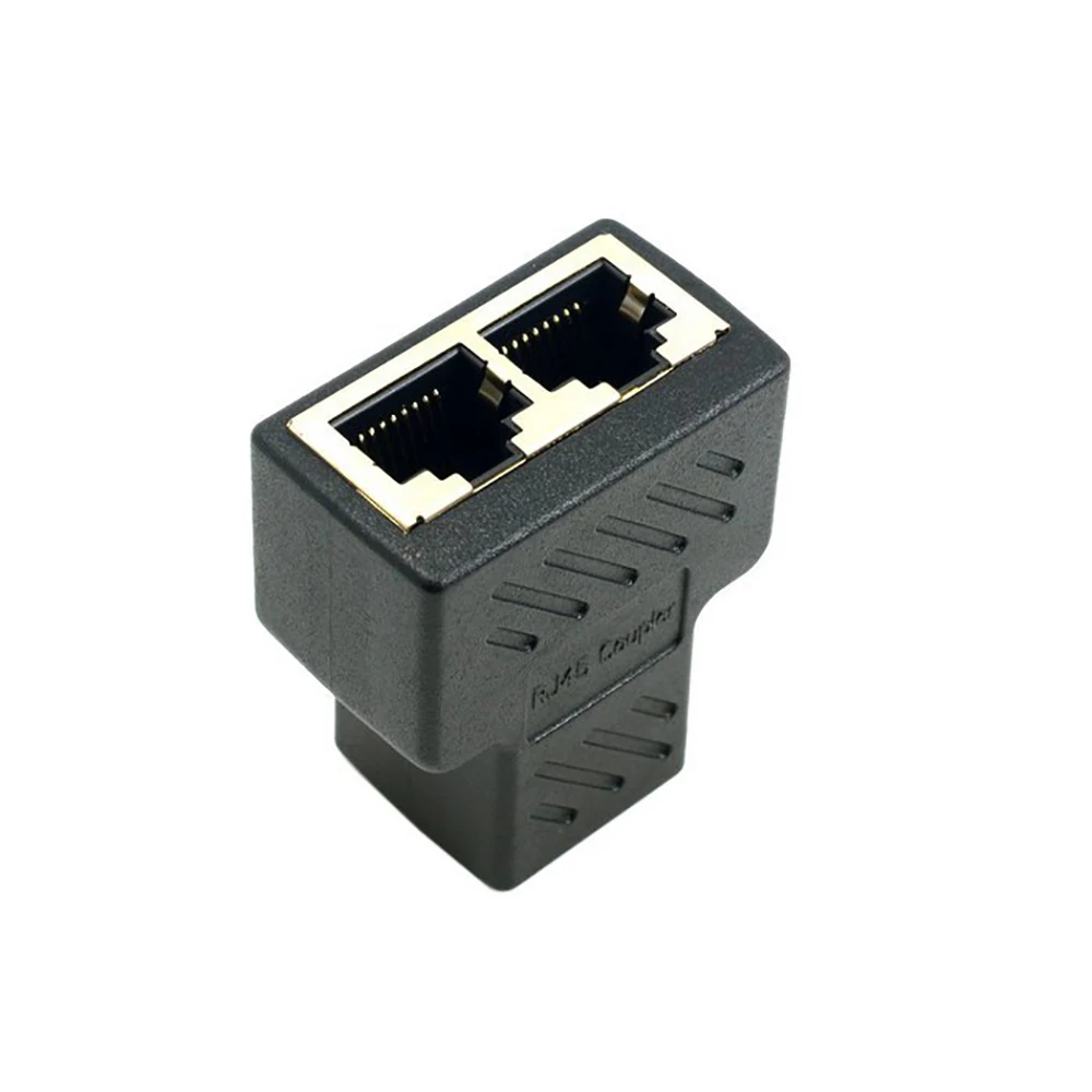 RJ45ネットワークスプリッタアダプタケーブル 1オスから2メスLANポート 楽天市場】RJ45 ネットワークスプリッタアダプタ LANケーブル