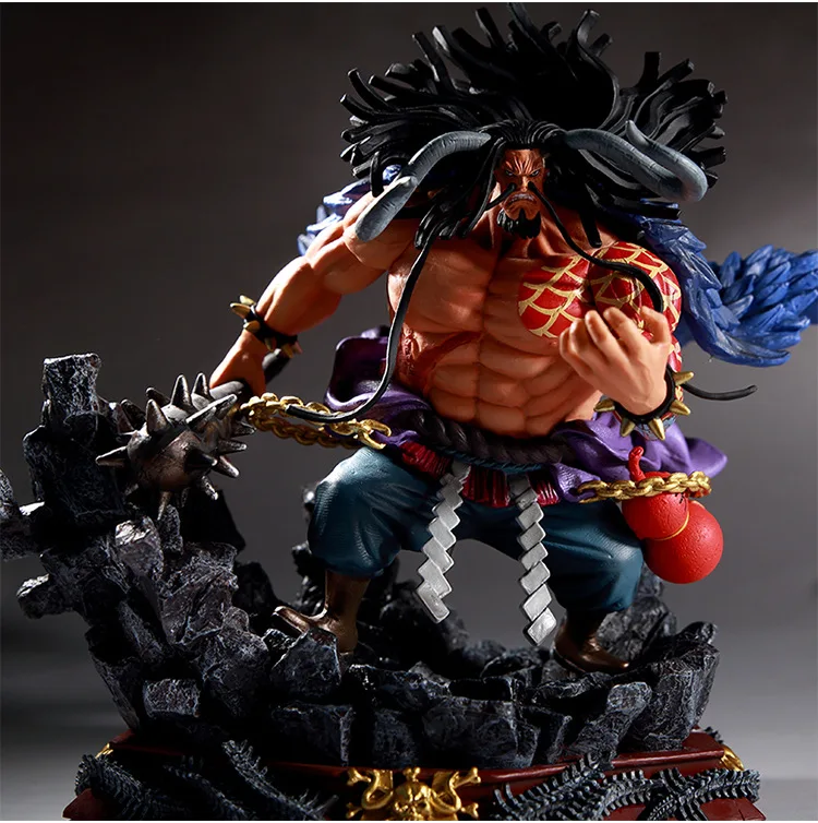 

Animation One Piece GK Four Emperors Kaido Beasts Kaido Battle Scene Statue Hand Model Ornaments Box Gift