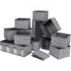 12pcs Dresser Drawer Organizers - Sturdy Fabric, Foldable, Versatile  Boxes and Wardrobe Dividers - Perfect for Socks, Underwear 1