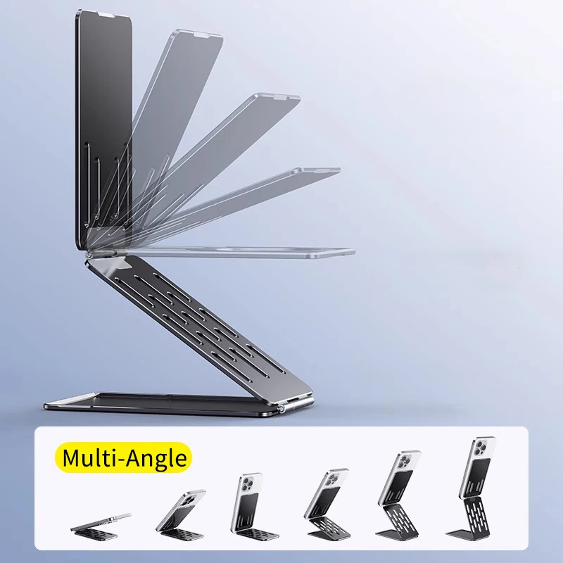 Eary Magnetic Cell Phone Stand For DeskTop Adjustable Magsafe Stable Base Compatible With Iphone Samsung Office Desk Accessories