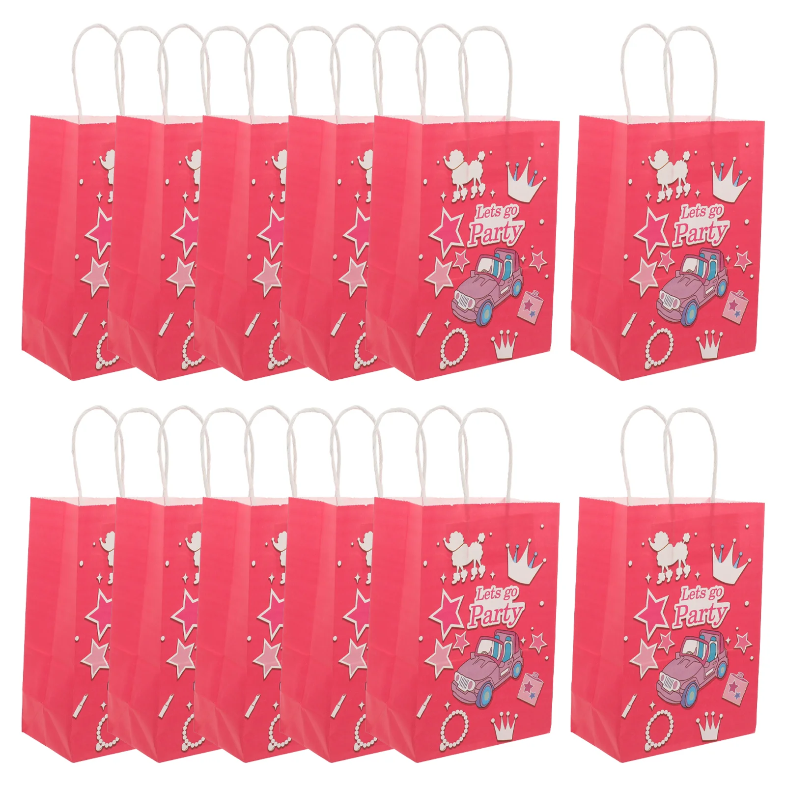 

12 Pcs Heart-shaped Party Favor Paper Bag Extra Large Gift Giving Bags Candy Decorations