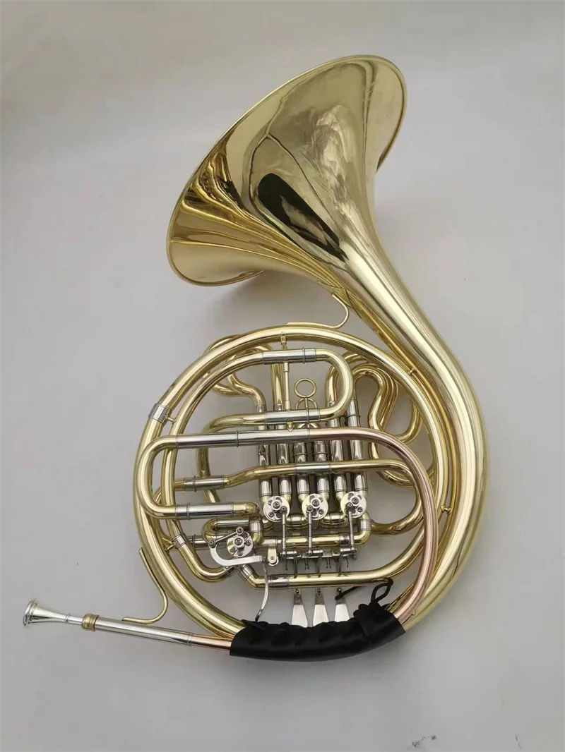 Newest Beautiful French Horn Double Keys F/Bb Brass Musical