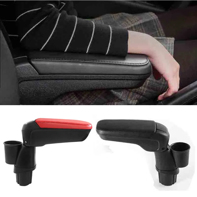

Automotive interior accessories Leather armrest box with cup holder locker For Mercedes New Smart 453 Fortwo Forfour 2015-2019