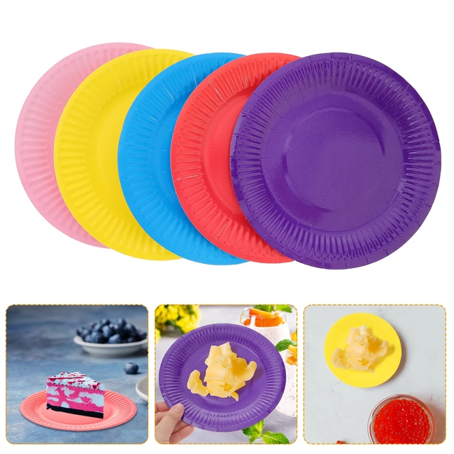 Disposable Paper Plates Parties  7 Inches Disposable Paper Plates - 100pcs  6/7/9inch - Aliexpress