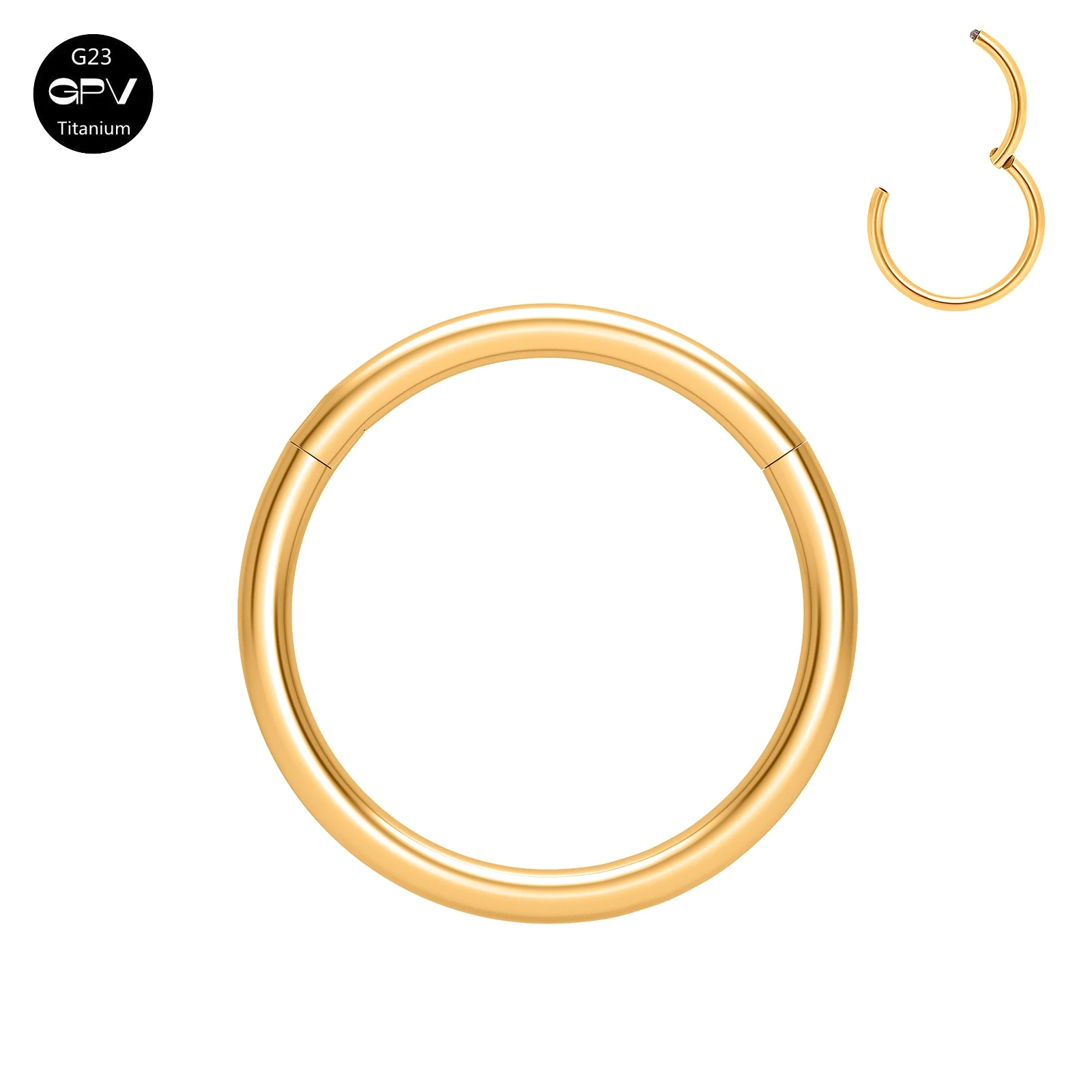 10/50/100PCS G23 Titan Nasenring Punk männer Und frauen Piercing Schmuck Septum Ring Tragus Piercing Mode Ohrringe – Detail 5
