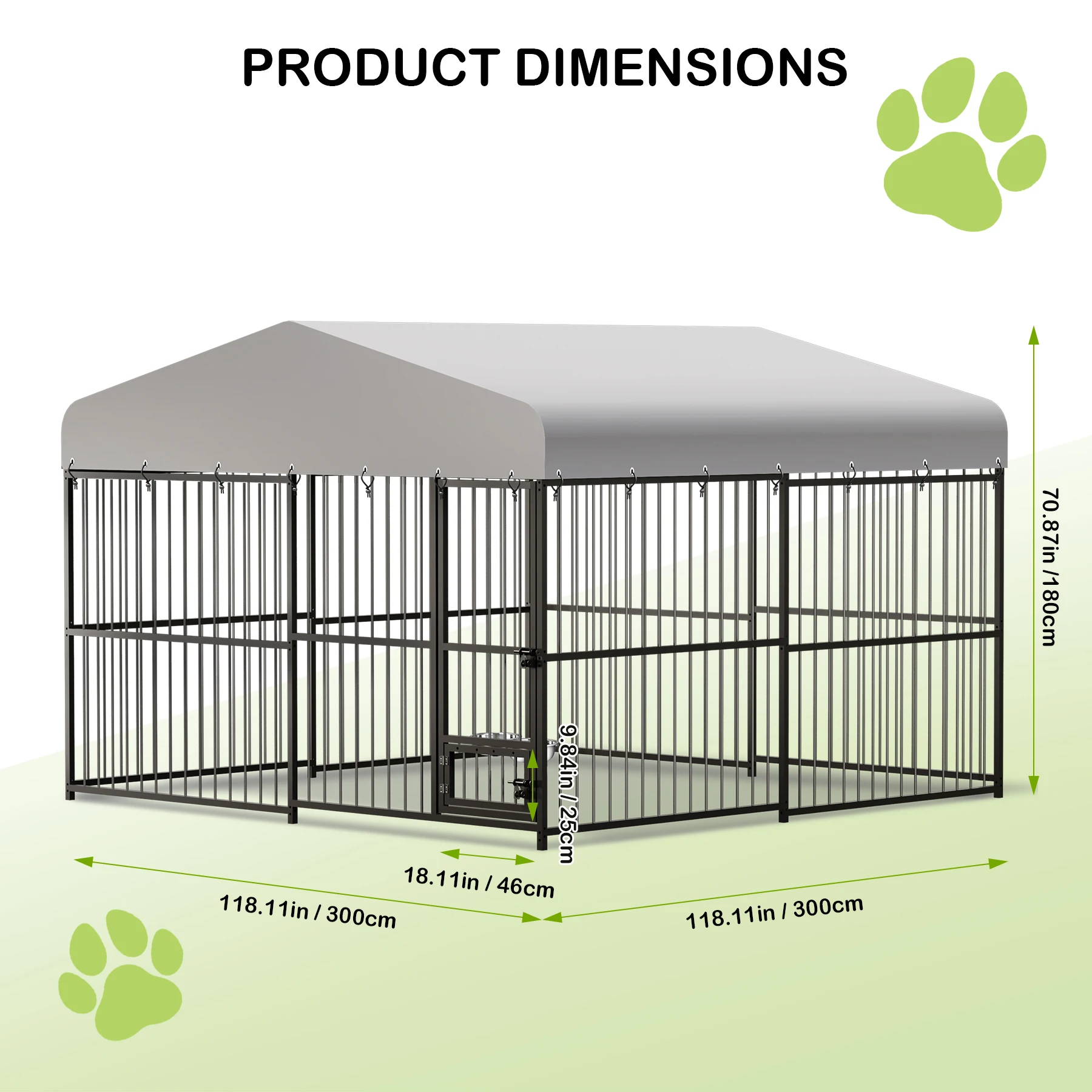 Large Outdoor Dog Kennel 5