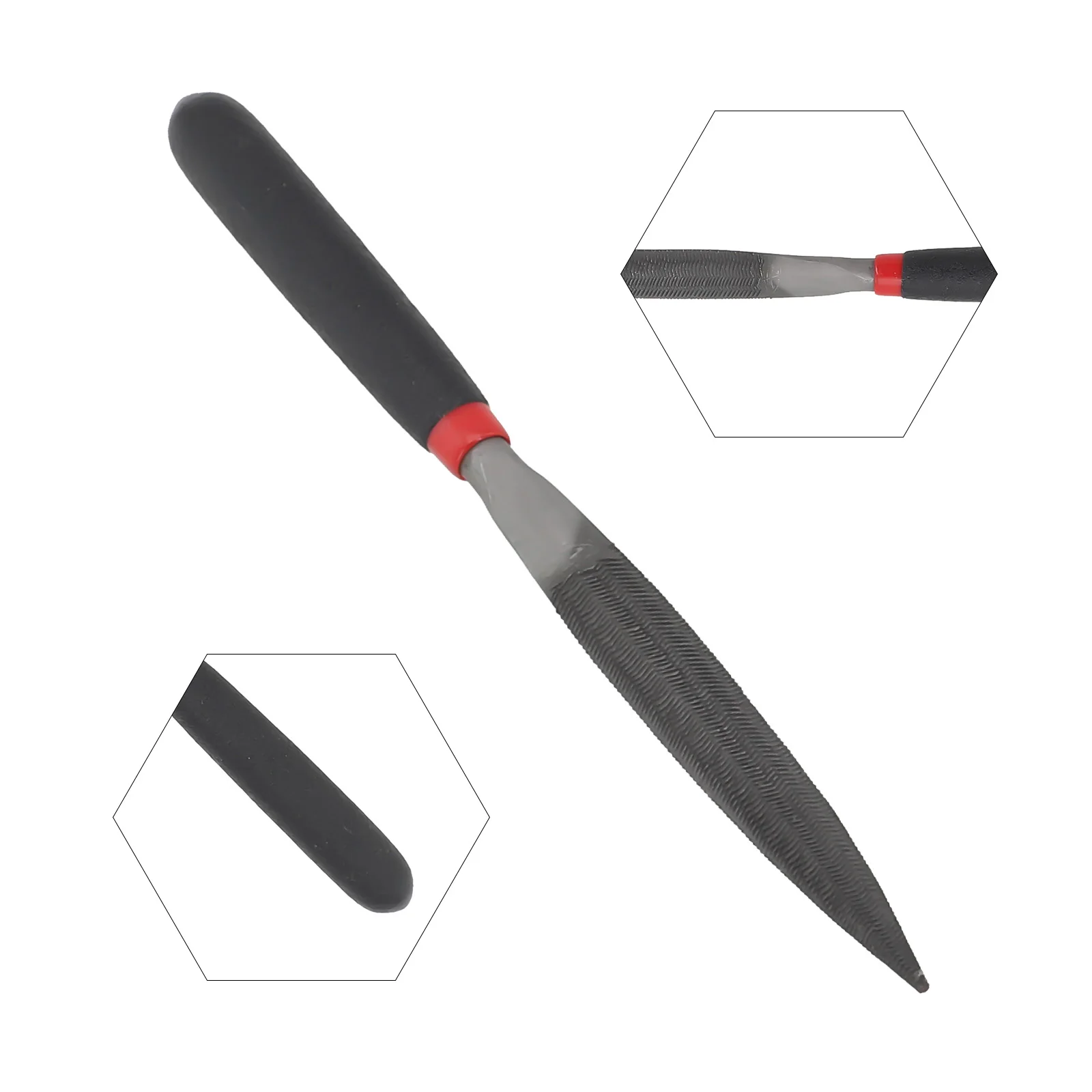 Lime mini acier trempé 118mm forme demi-ronde, outil polyvalent pour précision et finitions