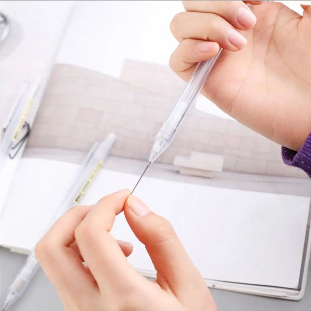 1Pc 0.5/0.7mm 2B Mechanical Pencil Simple Japanese Transparent Frosted Pencil Office School Supplies Student Stationery Gift 5