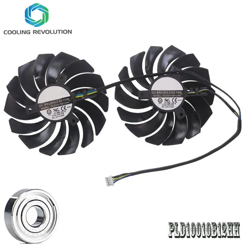 Fãs do Refrigerador da Placa Gráfica do Jogo Pld10010b12hh Dc12v 0.40a 4pin Msi Gtx1080ti 1080 1070 1060 Rx470 480 570 580 Pld10010s Peças - Imagem 2