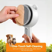 Steam Cat Brush Pro Waterproof Rechargeable Self-Cleaning Pet Grooming Hair Care Tools with Spray, Floaters Hair Removal for Dog 5