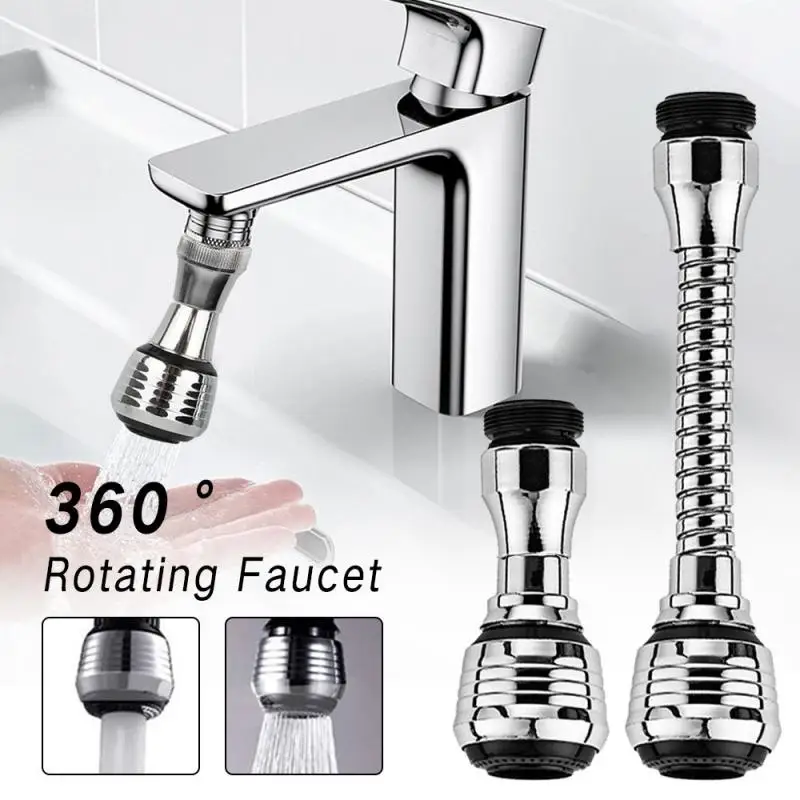 

Faucet Sprayer Turbo Flex 360° Flexible Sink Faucet Jet Stream Faucet Extension Part Home Bathroom Kitchen Gadgets Accessories