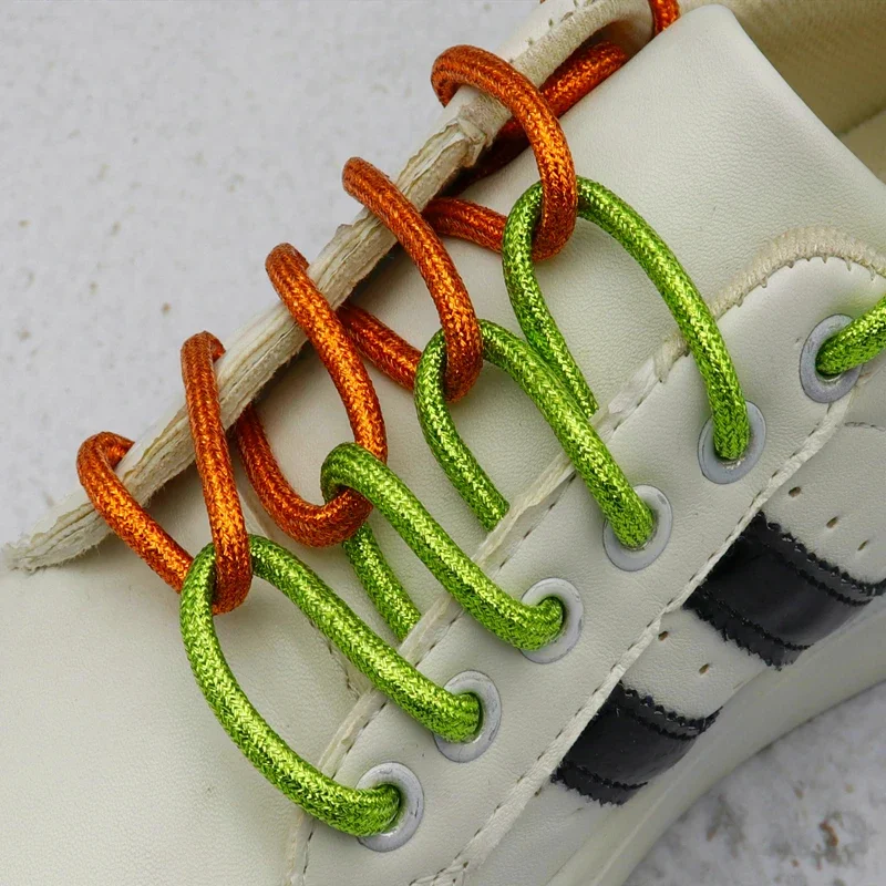 1 Paio Di 4 Colori 4.5Mm Corde Di Filato Metallico Rosso Viola Rosa Lacci Delle Scarpe Charmed Stivali Da Donna Da Donna Wonder 2023 Ozdoby Do Butski