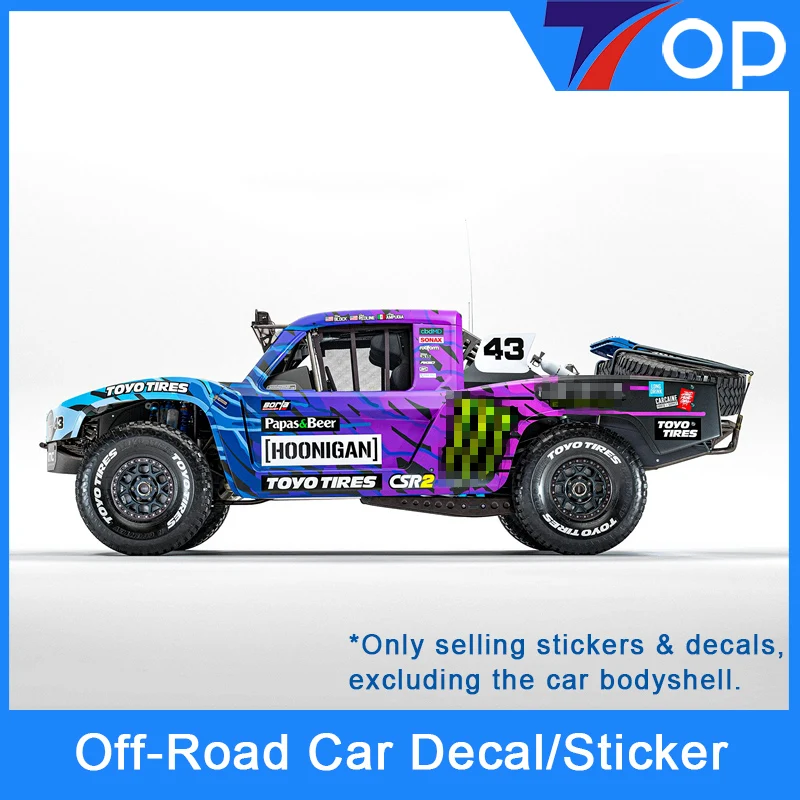 1:5 1:6 1:10 1:14 1:18 Ken block Off-Road RC Car Decal Sticker Label Upgrade 1