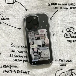 Korean Creative Collage Cartoon Cute Stickers Kawaii Phone Case Y2K Cover - iPhone 12 Mini (Only Case A)
