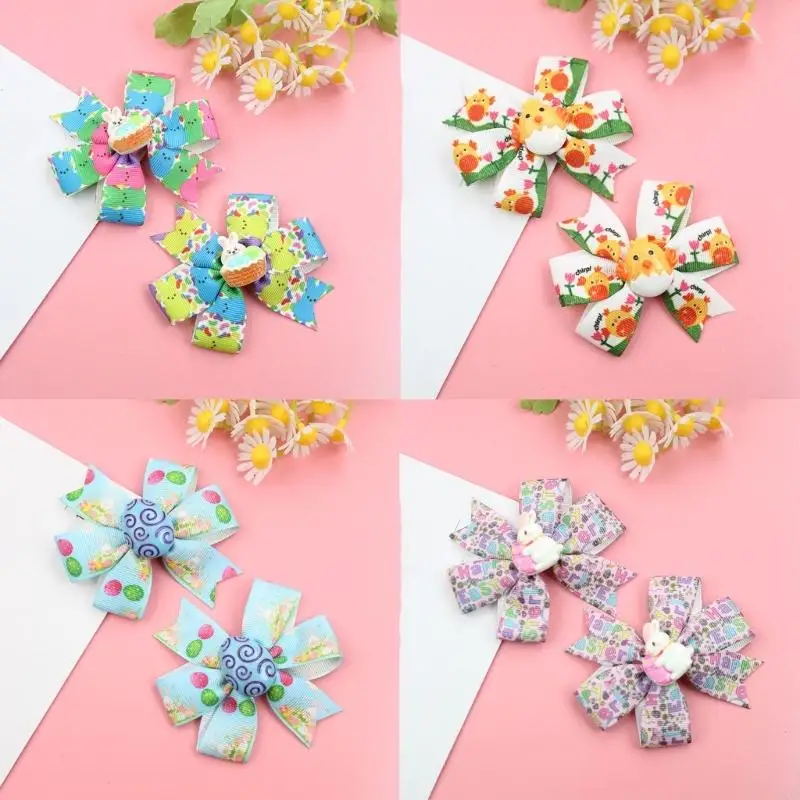 DXAA Fun Ostern themenhaft Kaninchen Haare Clip Cosplay Party Haarnadel für Familienversammlungen – Detail 10