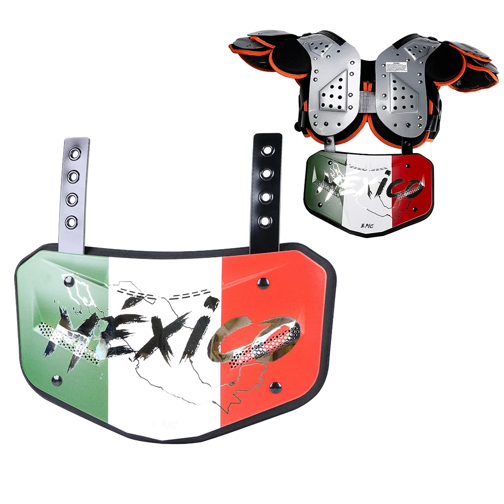 青と白のフットボールバックプレート大人用サイズ サッカー選手のための腰保護パッド ユース \u0026 アダルトリアプロテクター用アメリカンフットボールバックプレートサッカー選手用腰パッド