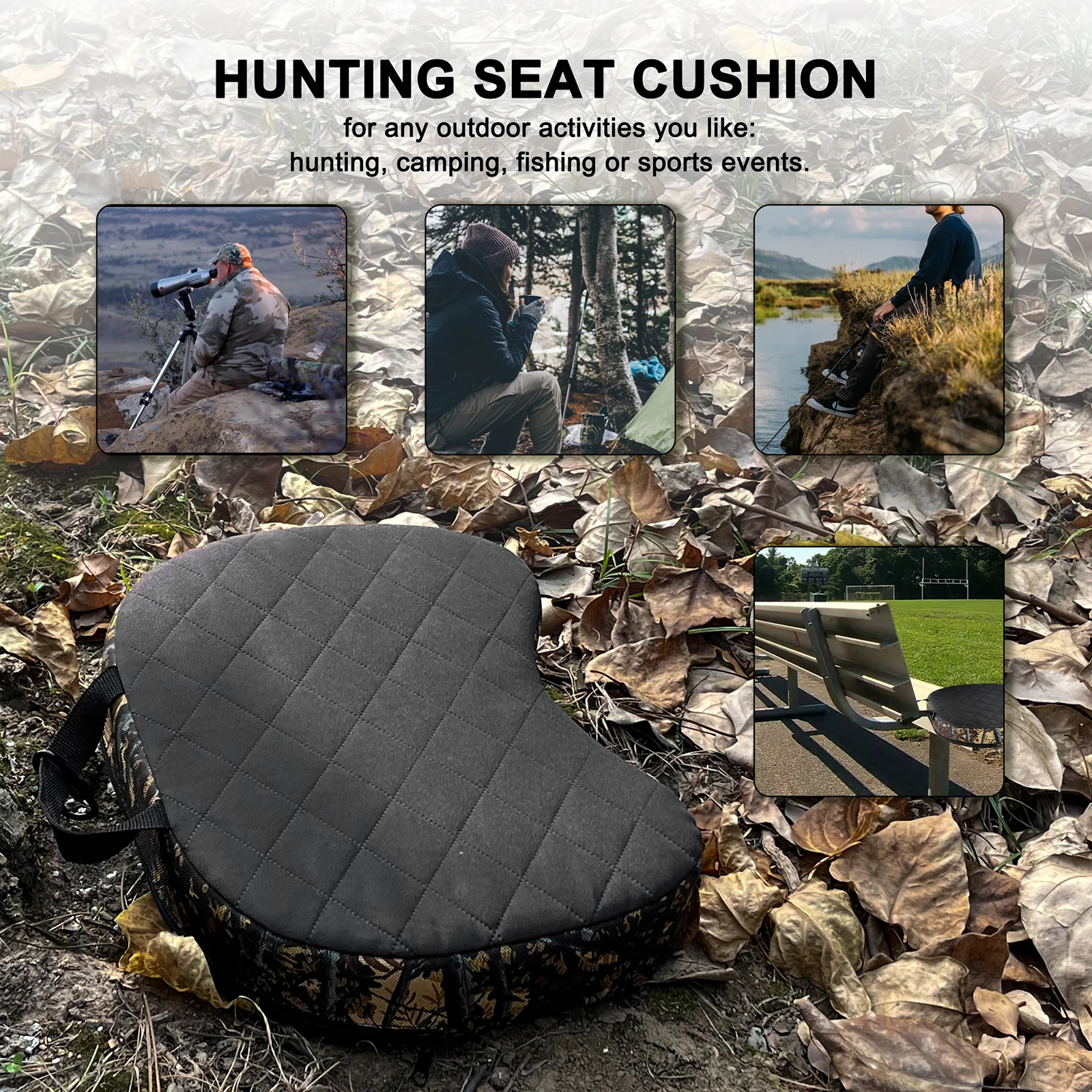 Hunting Seat Cushion Bleachers Cushion Stadium Seat Pad Cushion Camping  Cushion Portable Thickened for Picnic Hiking Lawn Outdoo - AliExpress