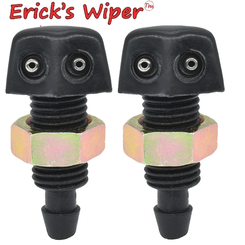 

Erick's стеклоочиститель 2X универсальная Передняя мойка лобового стекла искусственный разбрызгиватель водяного выпускного отверстия винтовой фитинг опрыскиватель