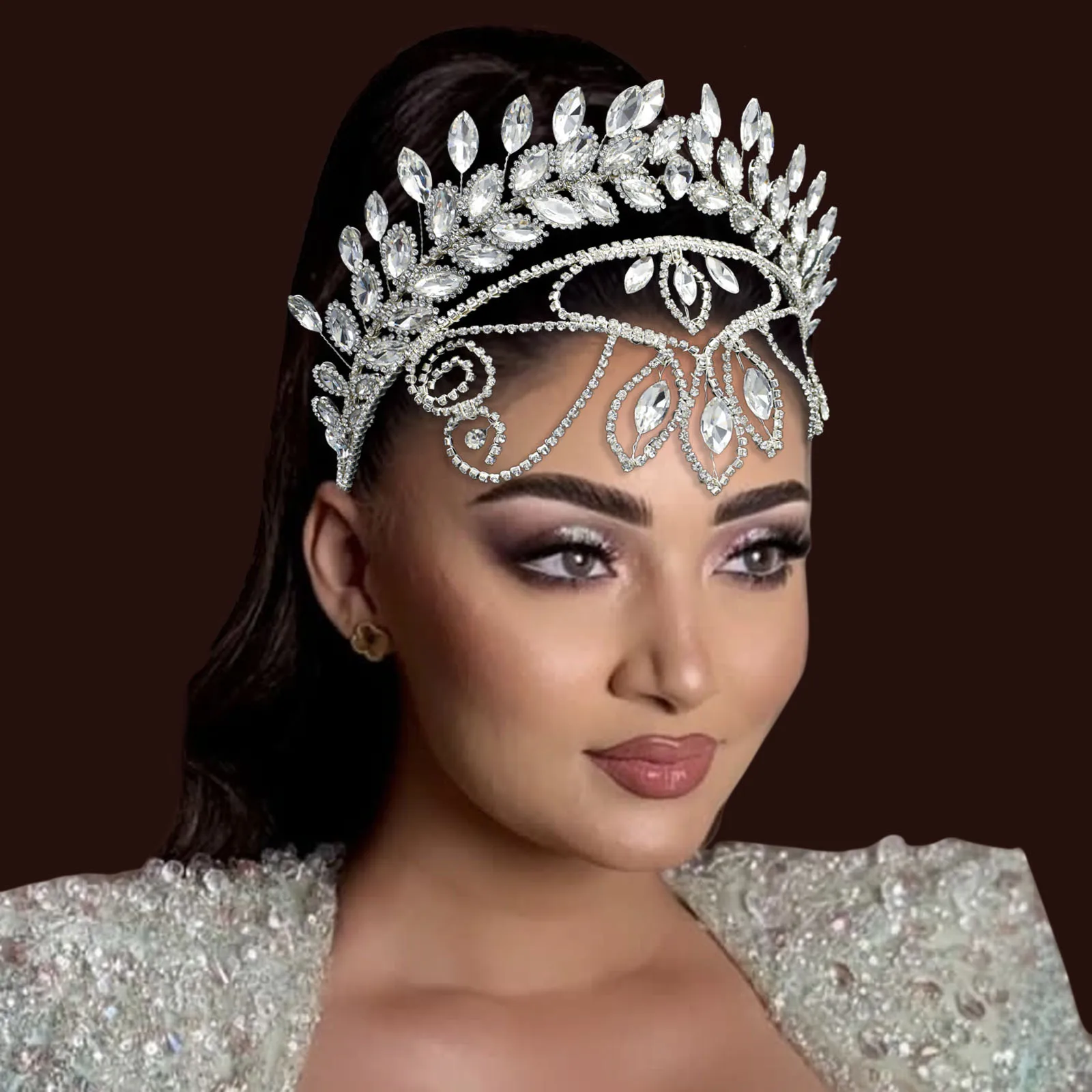 DZ130 Handmade Wedding Headband Wedding Headwear Bridesmaid Party Headdress Bridal Hair Accessories Woman Tiara Headdress