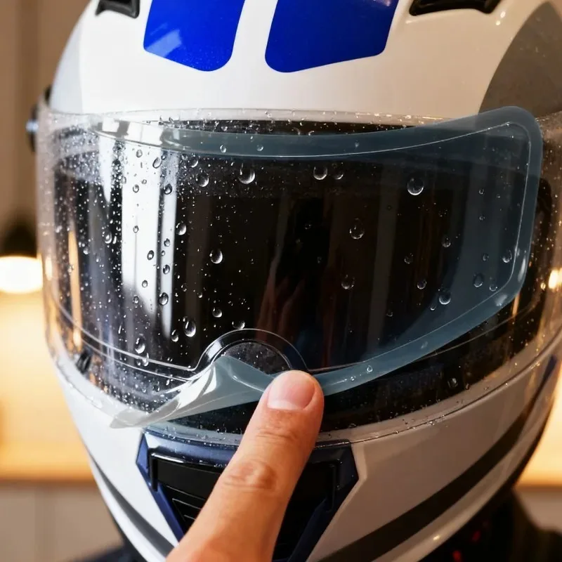 Rainproof and Anti-fog Film for Motorcycle Helmet Anti-Fogging Stickers for Riders  Winter Cold Weather Thin Motor Helmets Parts