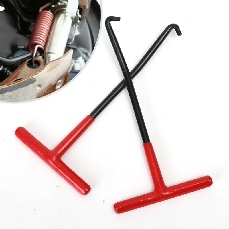 Exhaust Spring Puller Tool Snowmobile ATV Motorcycle Muffler Exhaust Stand Removal Tool T-Handle Type with Rubber Coating