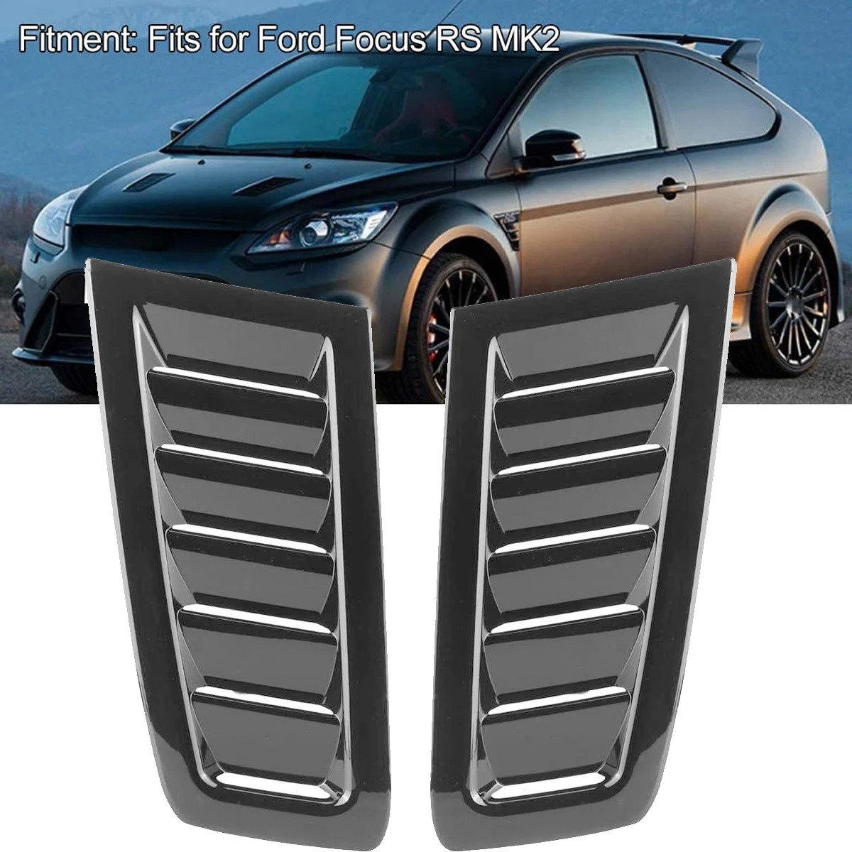 2pcs Front Hood Vents For Ford Focus Mk2 Mk3 20042015 Air Flow Intake