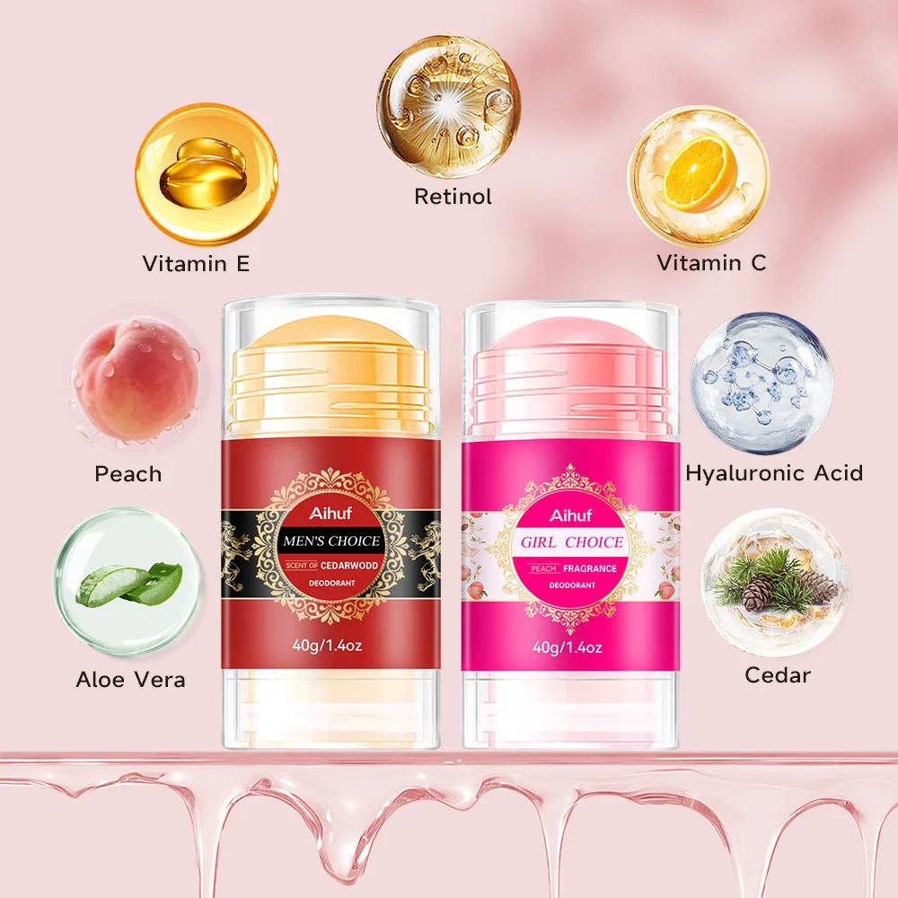 Unisex Deodorantstift Mit Zedernholz Und Pfirsich Duft Langanhaltend_voghion.com