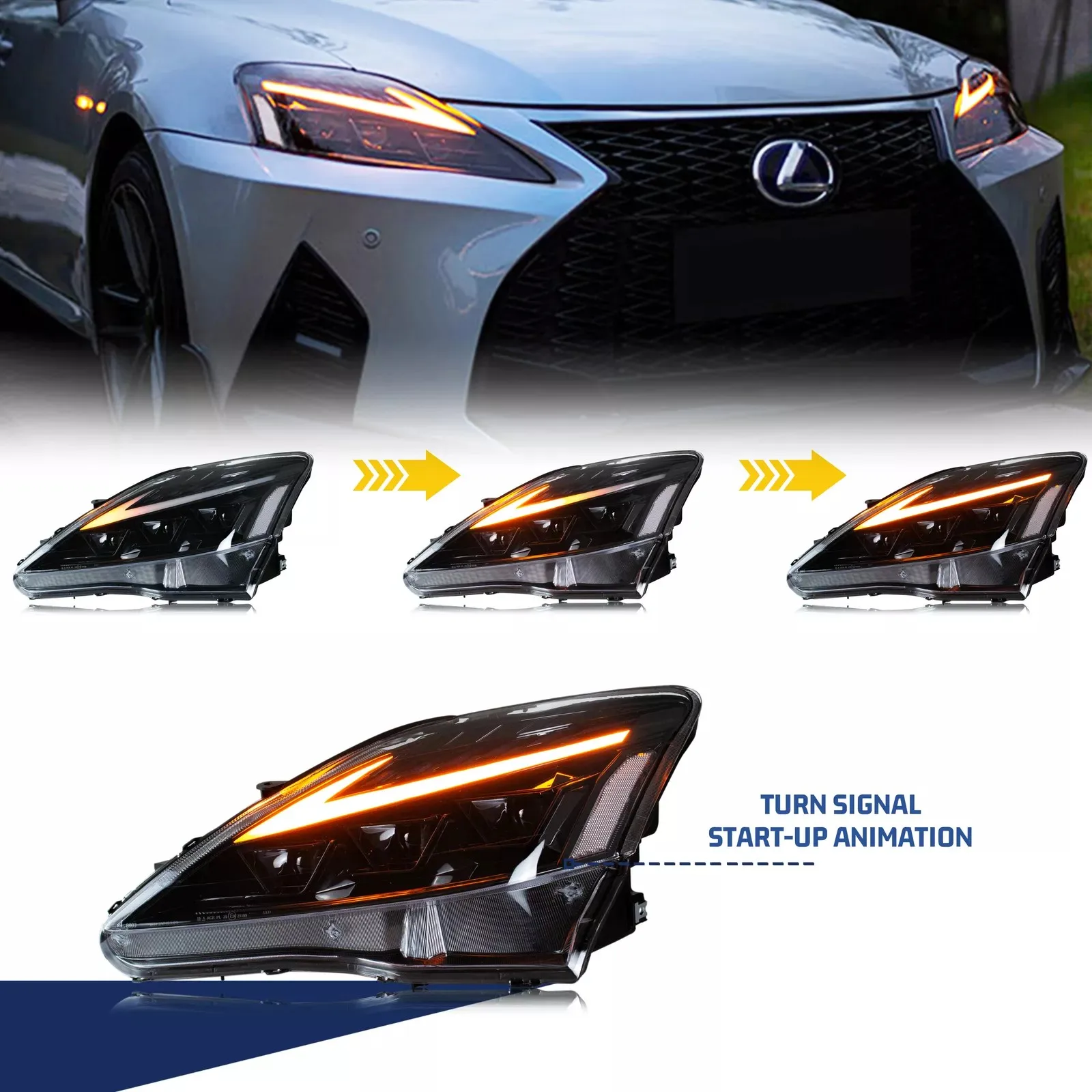 LEXUSis250/350 F用 VLAND製ヘッドライト VLAND | ISC ルック Lamps