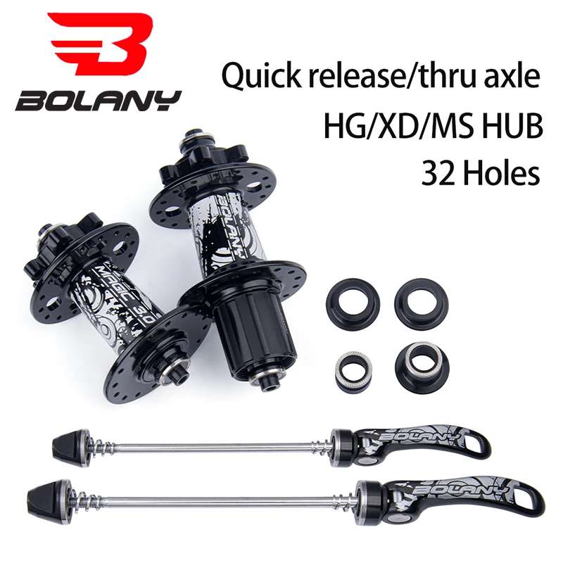 

Bolany MTB Bike Hub Pelin 32 Hole NBK Bearing Quick Release Barrel Shaft 8/9/10/11 Speed Mountain Bearing Hubs 10x135MM 9x100MM