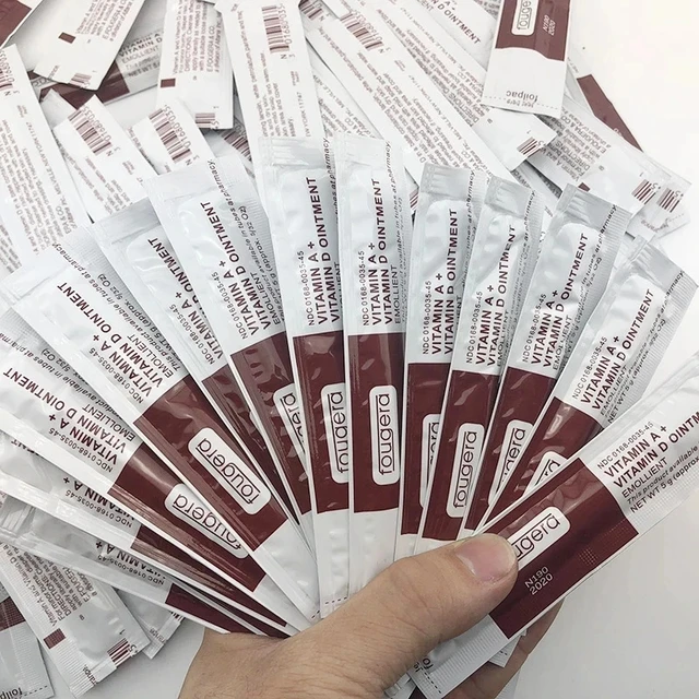 100 pièces crème de soin après tatouage Fougera pommade à la vitamine fournitures de soins de tatouage crème de récupération vitamine A & D crème réparatrice de tatouage 1