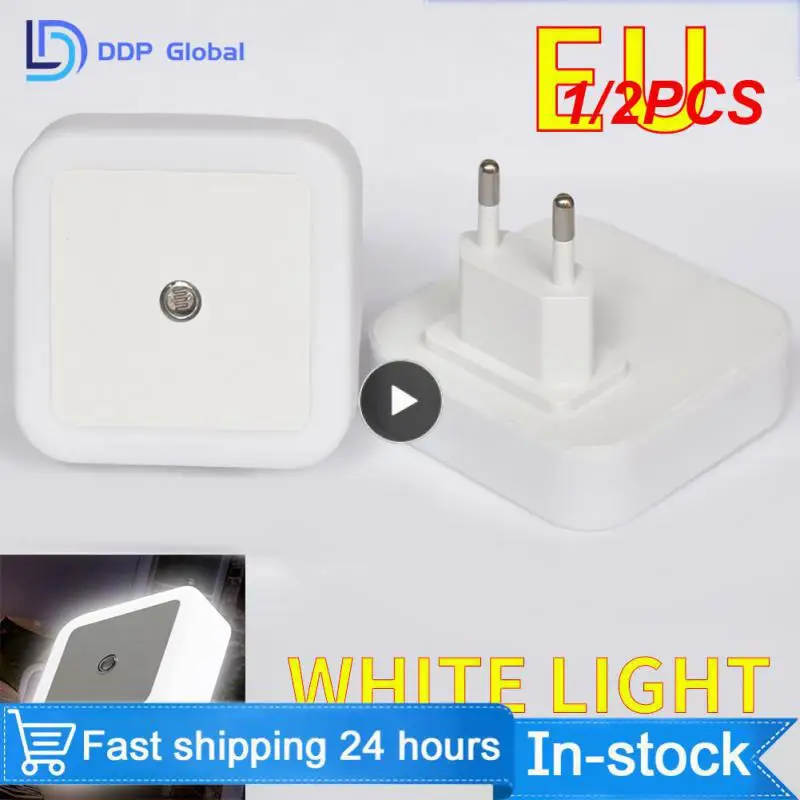 

1/2PCS Led Bedroom Bulb For Children Kids Wall Lights Closet Cabinet Eu Us Uk Plug Night Light Living Room Bedroom Lighting