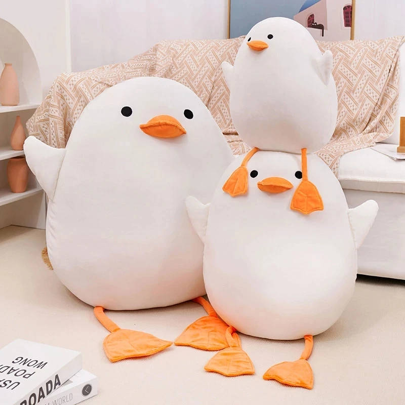 Cartoon Huggable Duck Plush Toy Giant White Goose Doll Soft Fat Plush