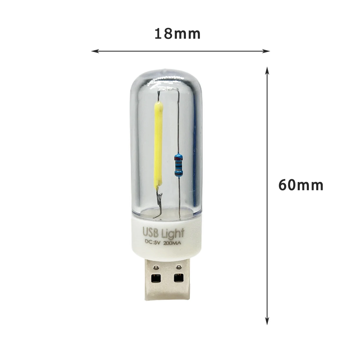 휴대용 LED 캠핑 램프 필라멘트 야간 조명, USB 램프 충전, 보물 노트북 모바일 전원 전구, 5V