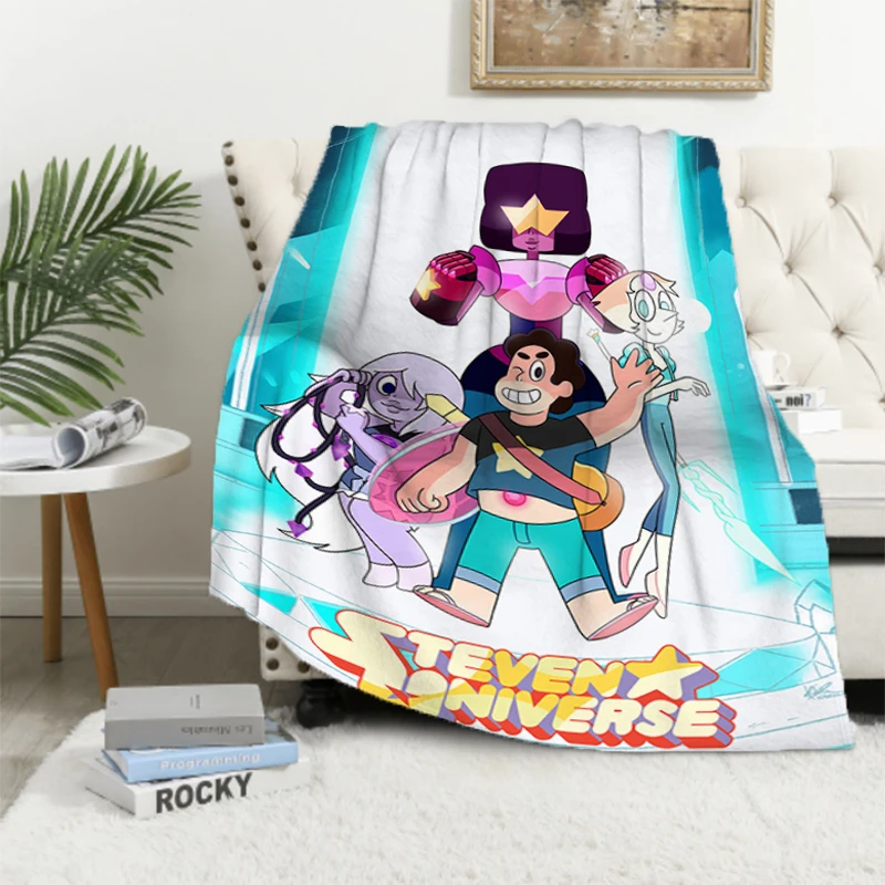 

Steven Universe Kid's Blanket Furry Sofa Blankets for Bed Winter Warm Throw & Throws Double Fluffy Soft Decorative Anime Custom