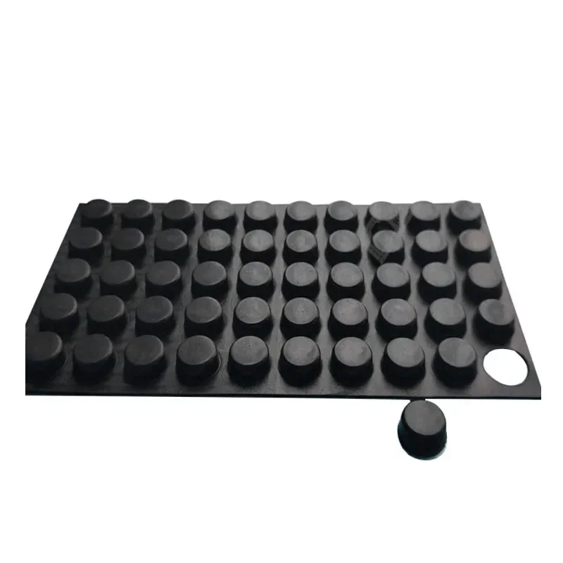 Rubber Furniture Feet Pads Round/Square Self-adhesive Shock Absorber Vibration Absorption Protectors