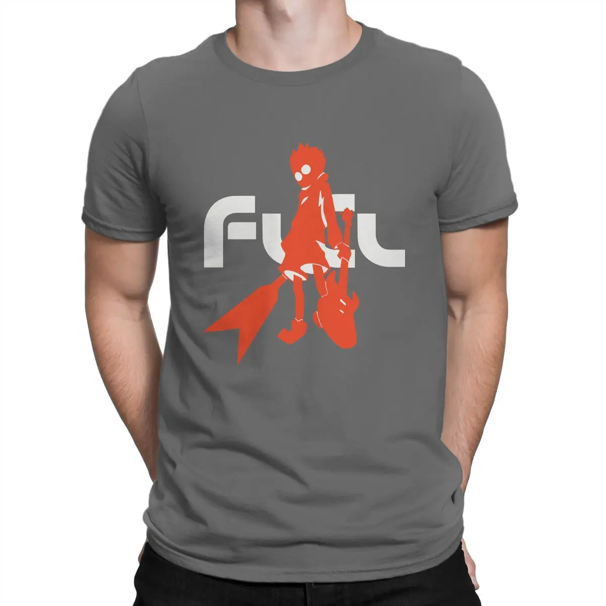 thumbnail image 1 of Camiseta de Anime Naota para hombre FLCL, cuello redondo, algodón, humor, alta calidad, regalos de cumpleaños, 1 of 7
