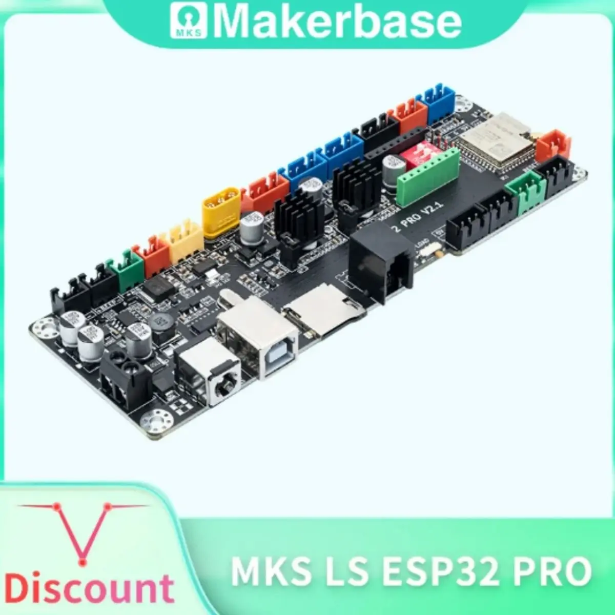 Makerbase MKS LS ESP32 PRO GRBL 컨트롤러, 레이저 및 CNC 지지대, 와이파이 블루투스 터치 스크린 업그레이드, 타각기 DLC32