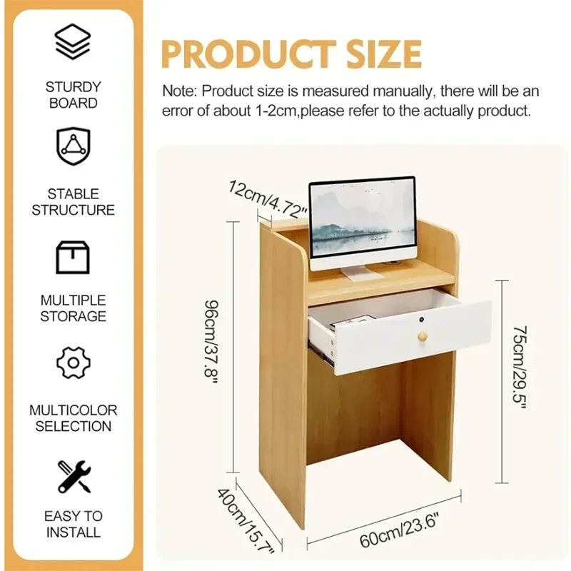 Reception Table Counter Restaurant Furniture Aesthetic Beauty Institute Cafe Cash Advanced Desk Mostrador De Tienda Spa Storage