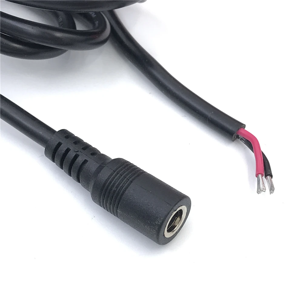 50 Connettori DC Maschio Angolo Retto 5,5x2,1mm - Ideali Per Alimentatori E Dispositivi CCTV