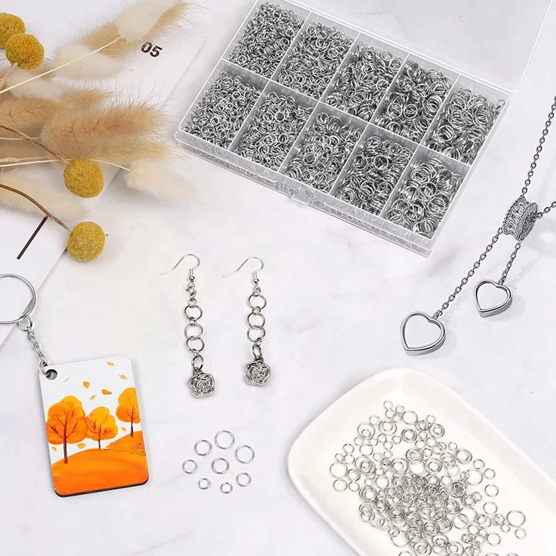 4600Pcs Jump Rings with Open/Close Tools