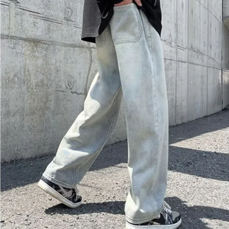 Men's Clothing Temperament Commuting Autumn Winter New Fashion Drawstring Splicing Pockets Casual Versatile Solid Color Pants